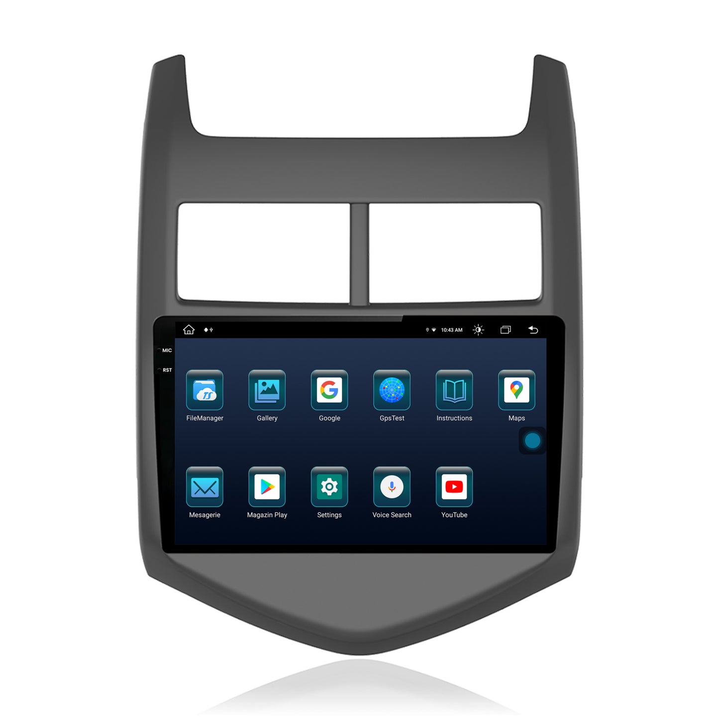 Navigatie Chevrolet Aveo 2 (2010-2015), Android, X-Octacore / 8GB RAM + 256GB ROM, 9.5 Inch - AD-BGX9008+AD-BGRKIT239