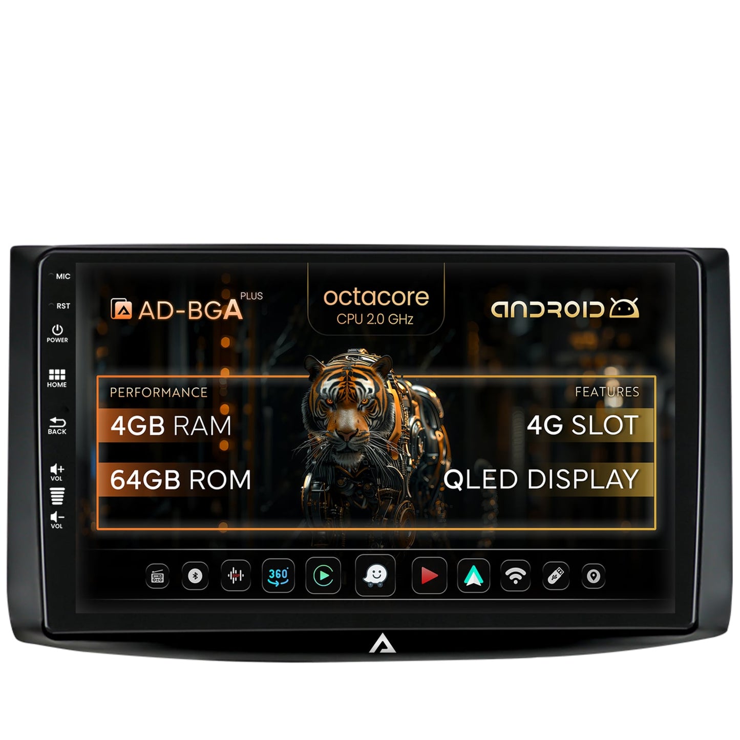 Navigatie Chevrolet Aveo (2006-2012), Android, A-Octacore / 4GB RAM + 64GB ROM, 9 Inch - AD-BGA9004+AD-BGRKIT245