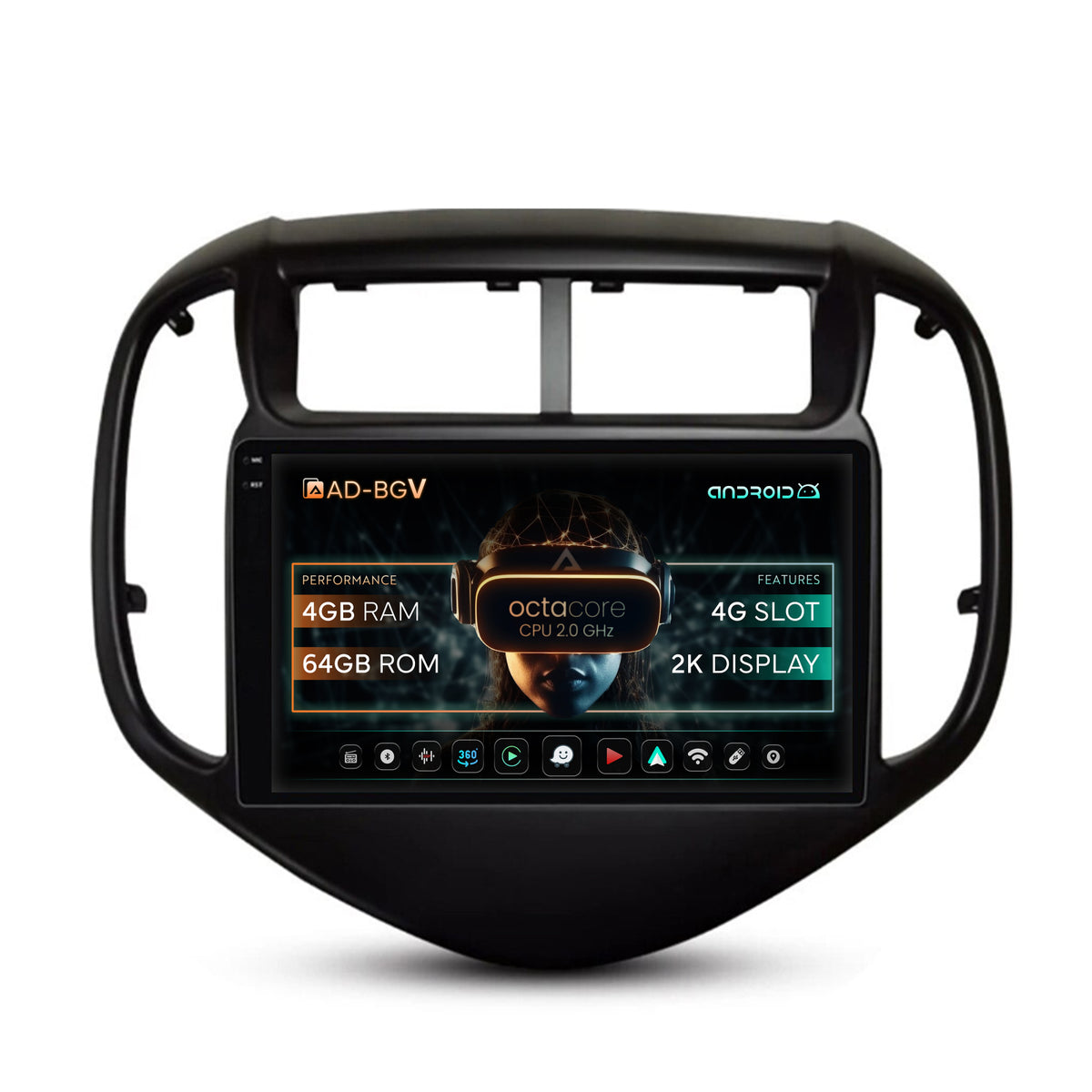 Navigatie Chevrolet Aveo (2016-2021), Android, V-Octacore / 4GB RAM + 64GB ROM, 9.5 Inch - AD-BGV9004+AD-BGRKIT230