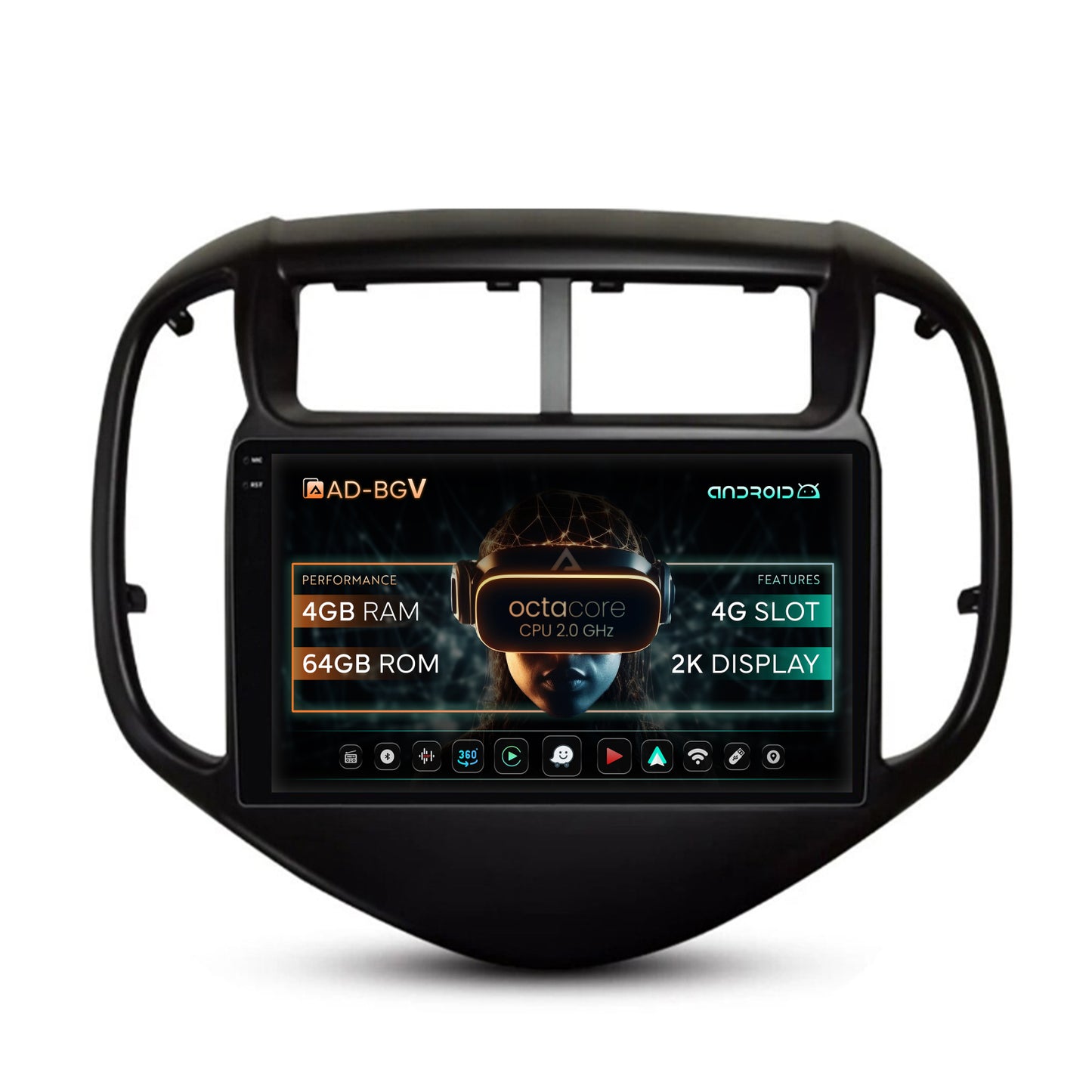 Navigatie Chevrolet Aveo (2016-2021), Android, V-Octacore / 4GB RAM + 64GB ROM, 9.5 Inch - AD-BGV9004+AD-BGRKIT230