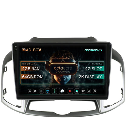 Navigatie Chevrolet Captiva (2011-2018), Android, V-Octacore / 4GB RAM + 64GB ROM, 10.36 Inch - AD-BGV10004+AD-BGRKIT247