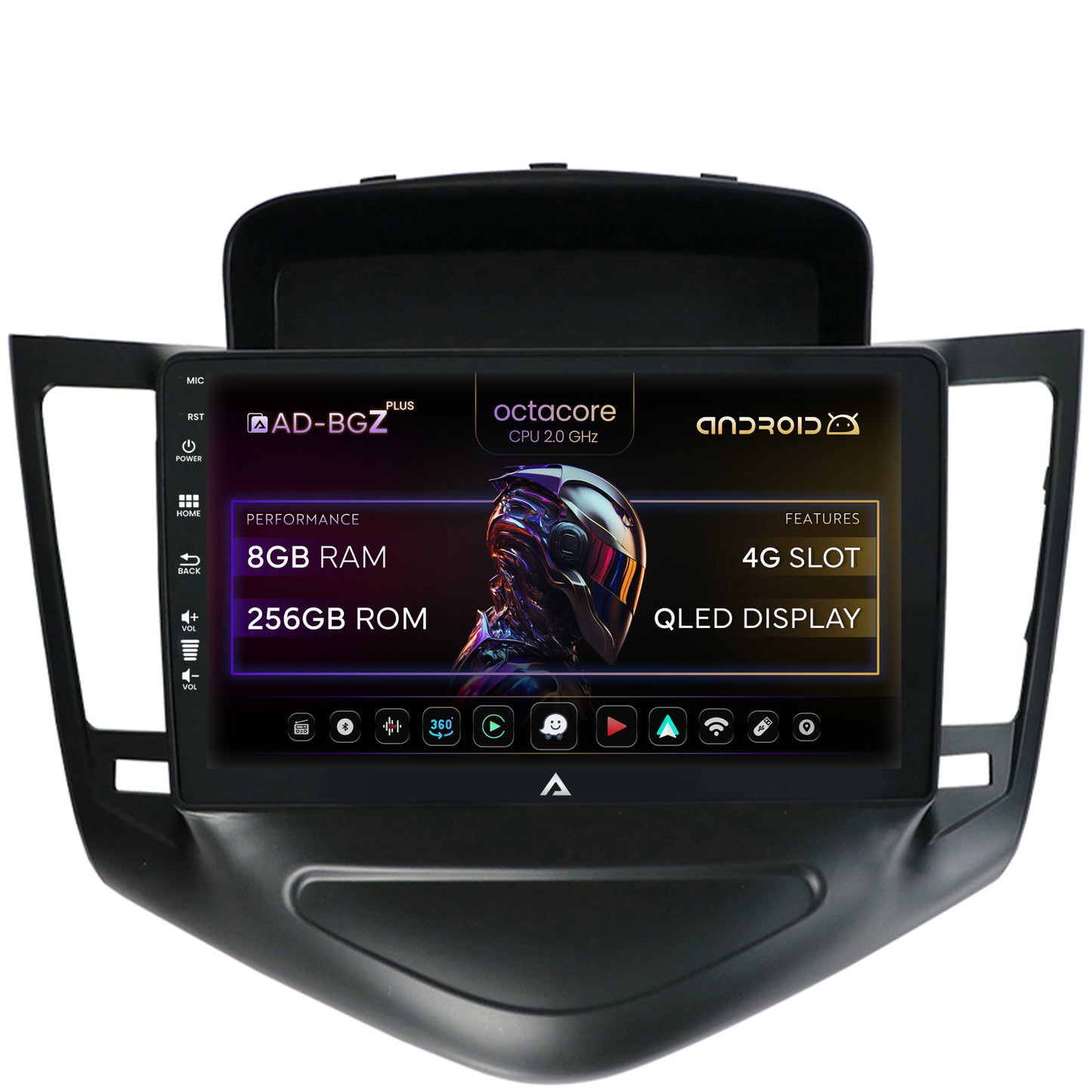 Navigatie Chevrolet Cruze (2008-2014), Android, Z-Octacore / 8GB RAM + 256GB ROM, 9 Inch - AD-BGZ9008+AD-BGRKIT237
