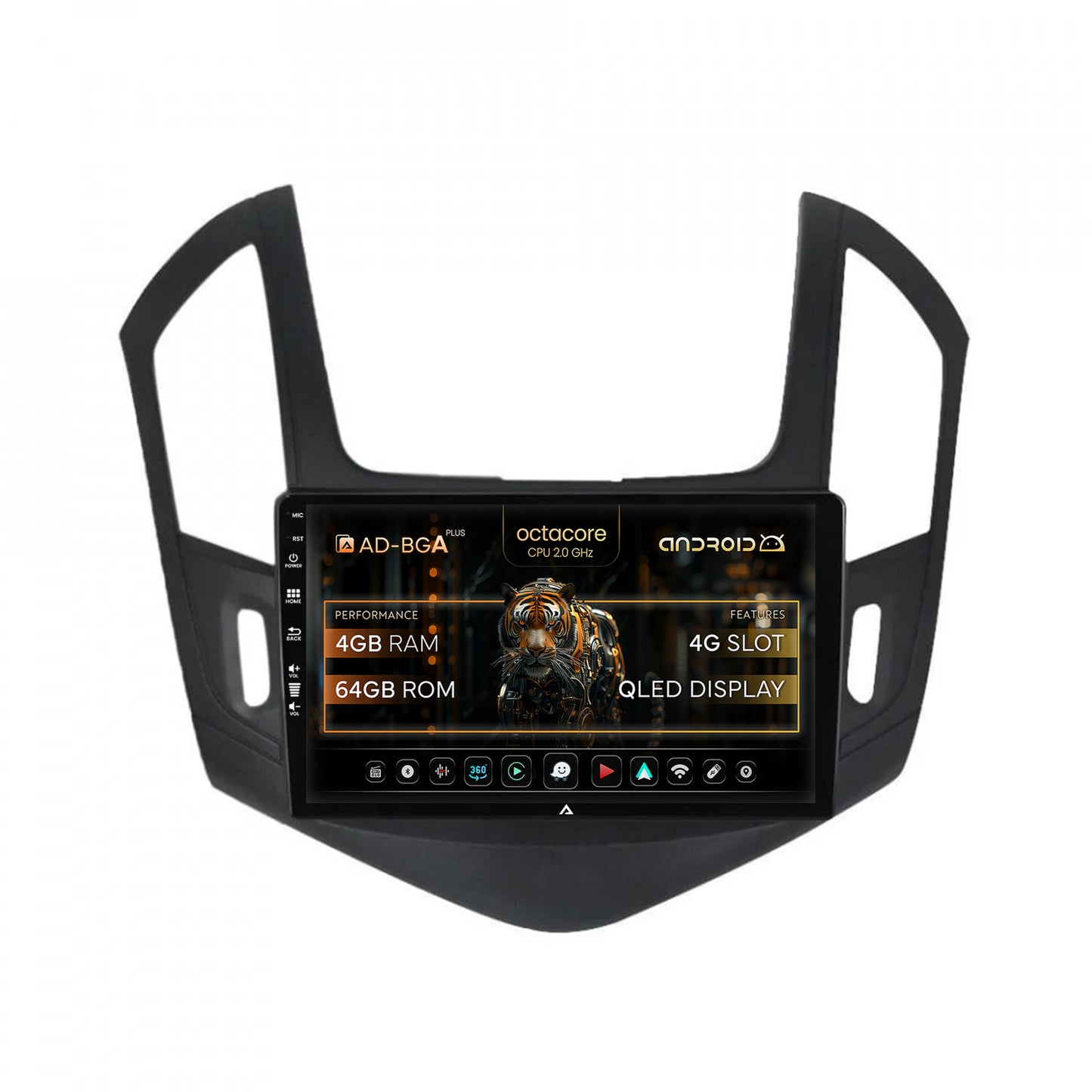 Navigatie Chevrolet Cruze (2013-2015), Android, A-Octacore / 4GB RAM + 64GB ROM, 10.1 Inch - AD-BGA10004+AD-BGRKIT244