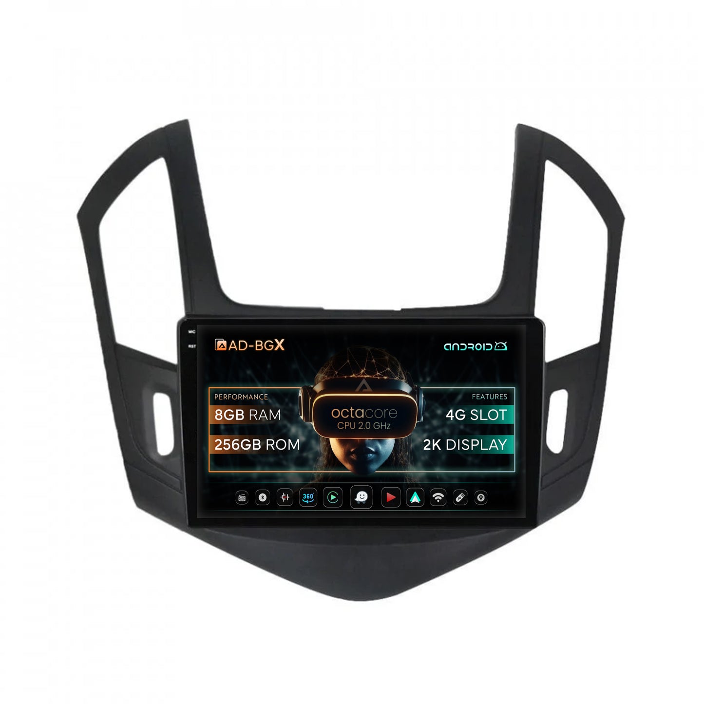 Navigatie Chevrolet Cruze (2013-2015), Android, X-Octacore / 8GB RAM + 256GB ROM, 10.36 Inch - AD-BGX10008+AD-BGRKIT244