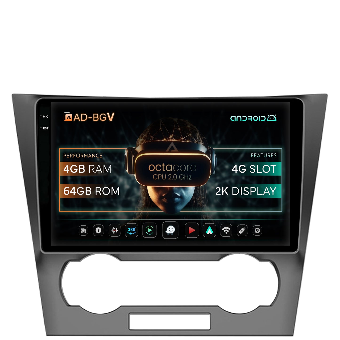 Navigatie Chevrolet Epica (2006-2012), Android, V-Octacore / 4GB RAM + 64GB ROM, 9.5 Inch - AD-BGV9004+AD-BGRKIT242