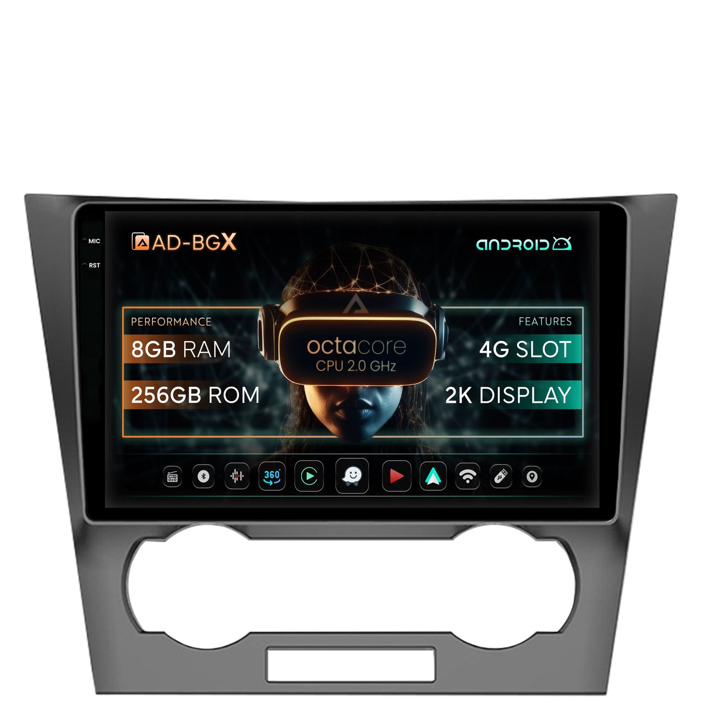 Navigatie Chevrolet Epica (2006-2012), Android, X-Octacore / 8GB RAM + 256GB ROM, 9.5 Inch - AD-BGX9008+AD-BGRKIT242