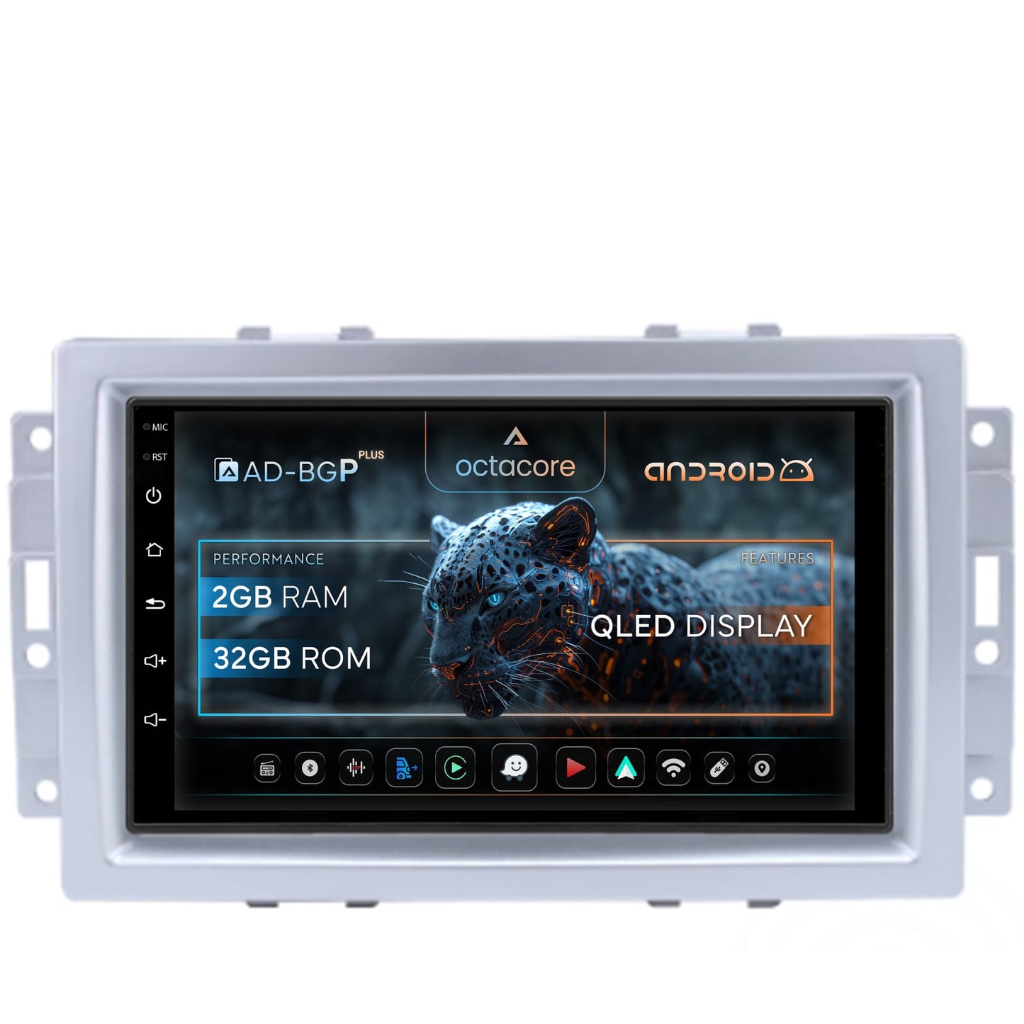 Navigatie Chrysler 300C (2004-2011), Android, P-Octacore / 2GB RAM + 32GB ROM, 7 Inch - AD-BGP1002+AD-BGRCR004