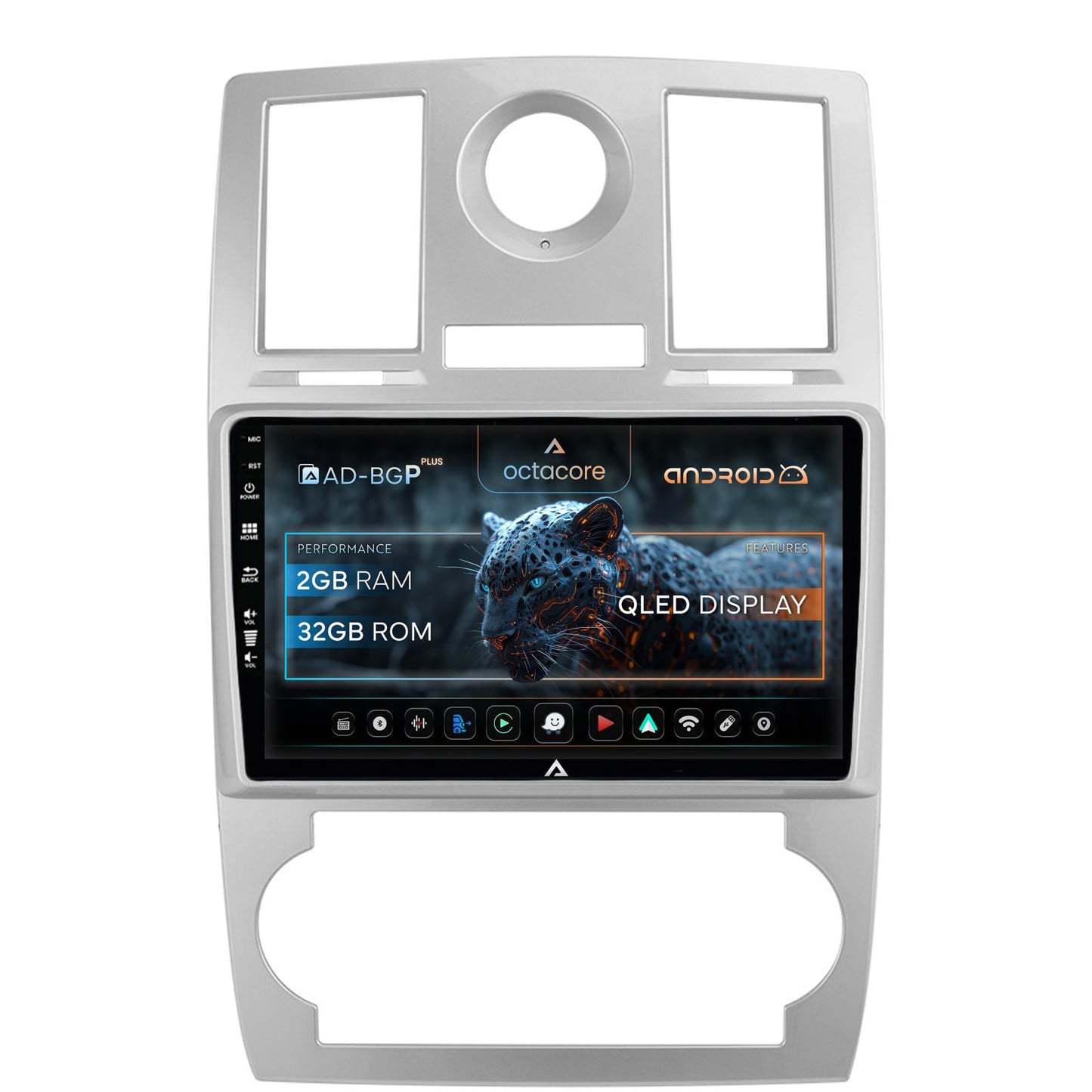 Navigatie Chrysler 300C (2004-2011), Android, P-Octacore / 2GB RAM + 32GB ROM, 9 Inch - AD-BGP9002+AD-BGRKIT421