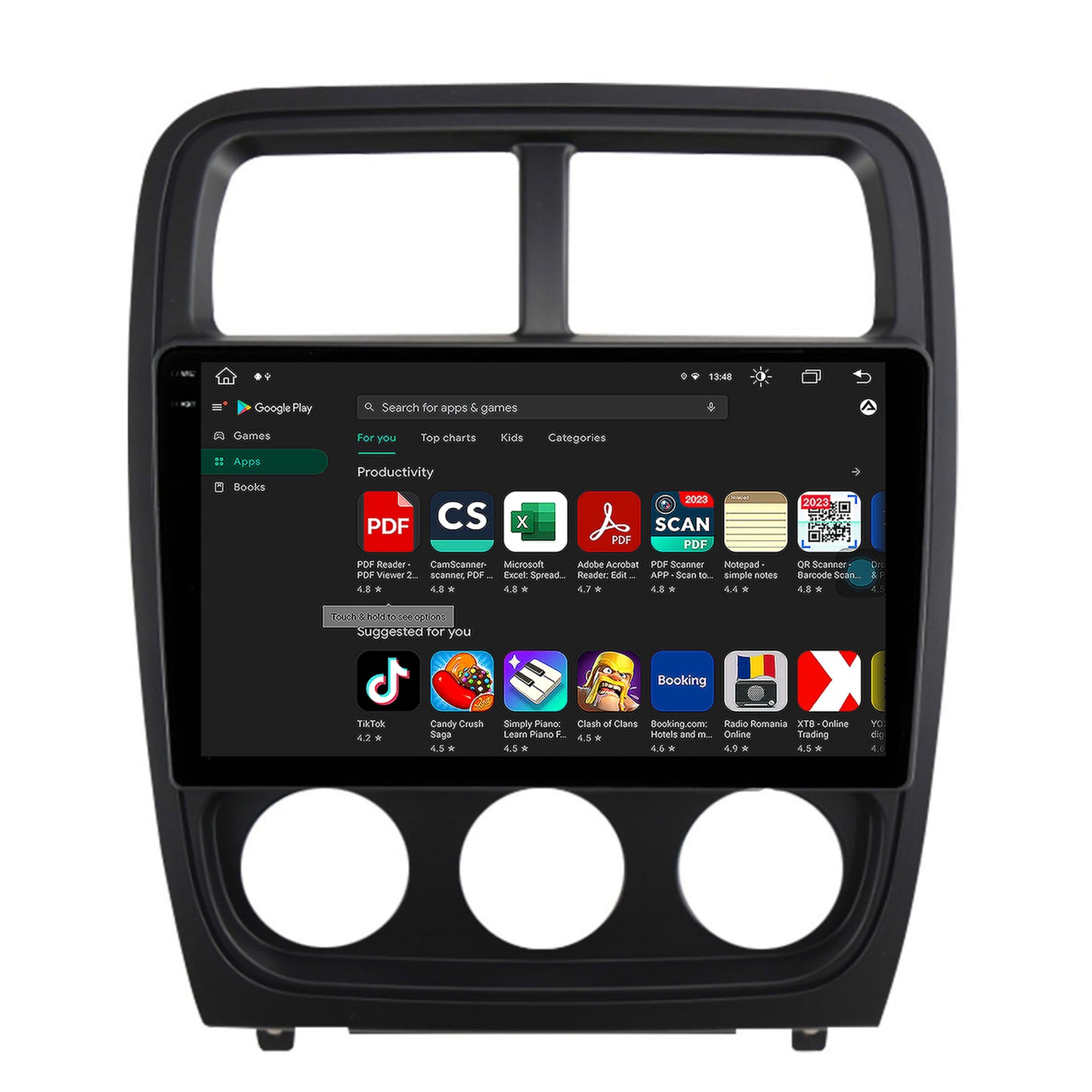 Navigatie Dodge Caliber (2010-2012), Android, V-Octacore / 4GB RAM + 64GB ROM, 9.5 Inch - AD-BGV9004+AD-BGRKIT295V2