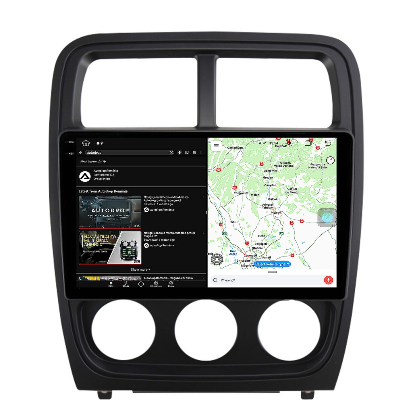 Navigatie Dodge Caliber (2010-2012), Android, X-Octacore / 8GB RAM + 256GB ROM, 9.5 Inch - AD-BGX9008+AD-BGRKIT295V2
