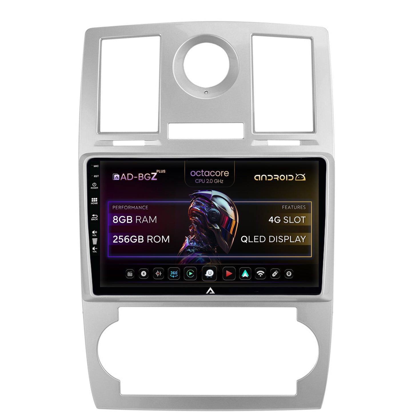Navigatie Chrysler 300C (2004-2011), Android, Z-Octacore / 8GB RAM + 256GB ROM, 9 Inch - AD-BGZ9008+AD-BGRKIT421
