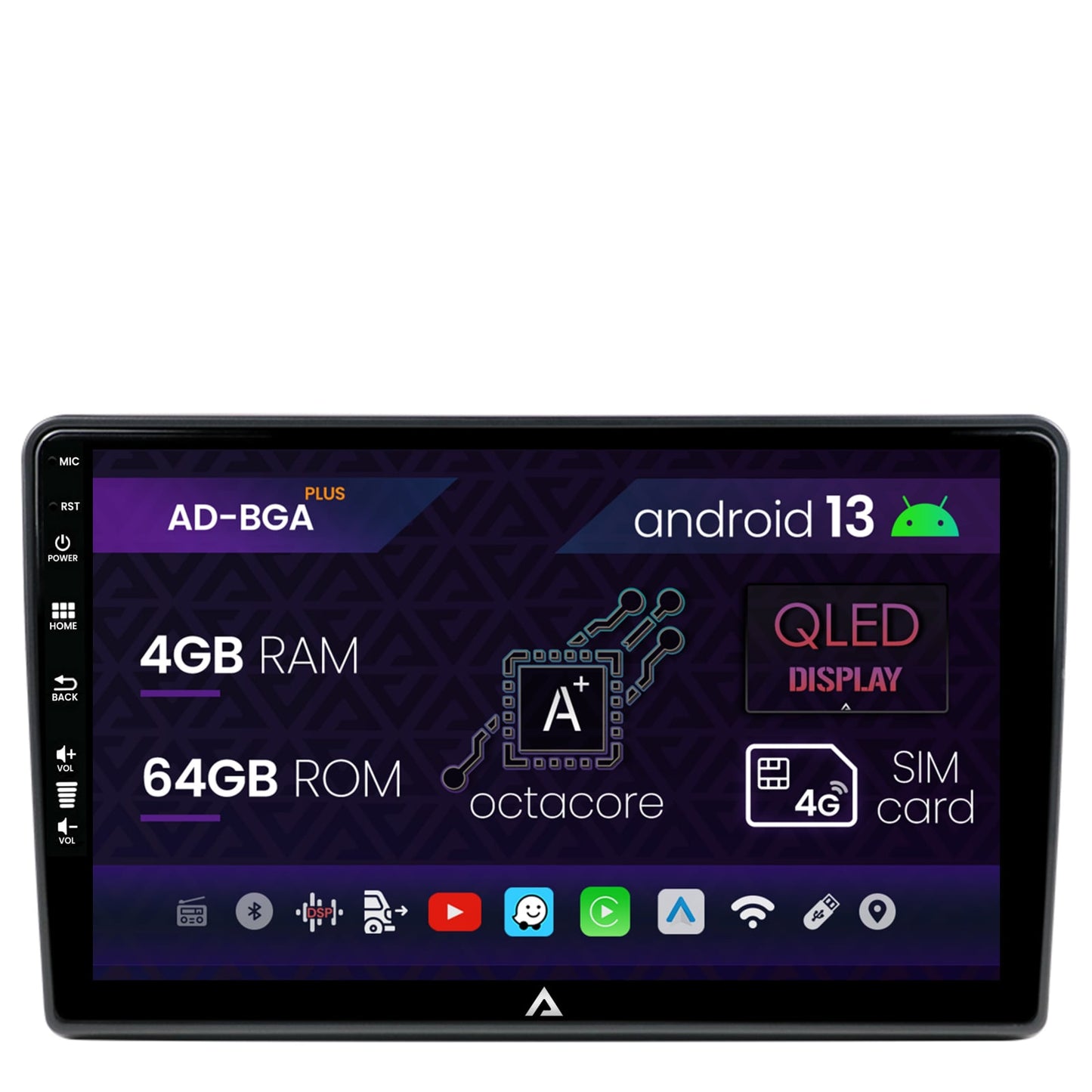 Navigatie Citroen Berlingo (2008-2019), Android, A-Octacore / 4GB RAM + 64GB ROM, 9 Inch - AD-BGA9004+AD-BGR001UNI