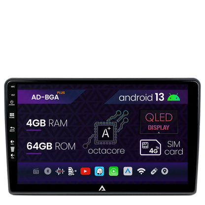 Navigatie Citroen Berlingo (2008-2019), Android, A-Octacore / 4GB RAM + 64GB ROM, 9 Inch - AD-BGA9004+AD-BGR001UNI