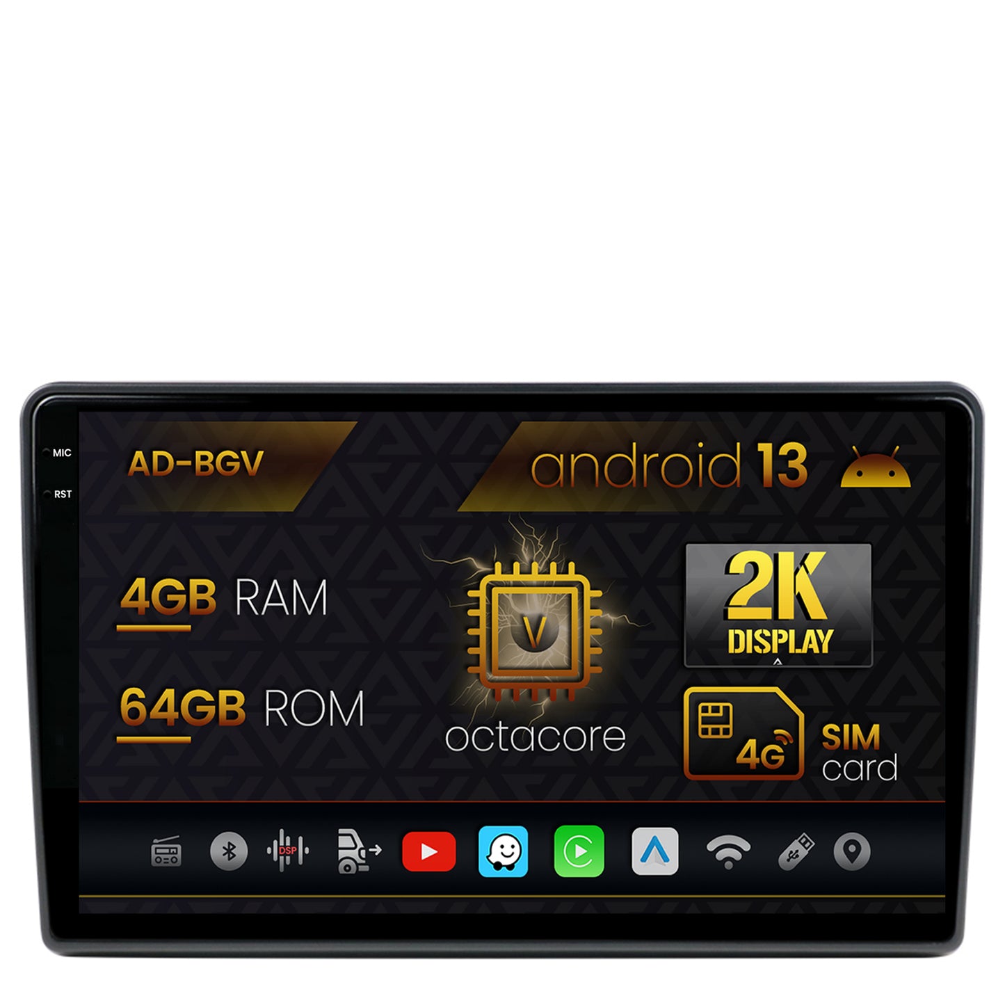 Navigatie Citroen Berlingo (2008-2019), Android, V-Octacore / 4GB RAM + 64GB ROM, 9.5 Inch - AD-BGV9004+AD-BGR001UNI
