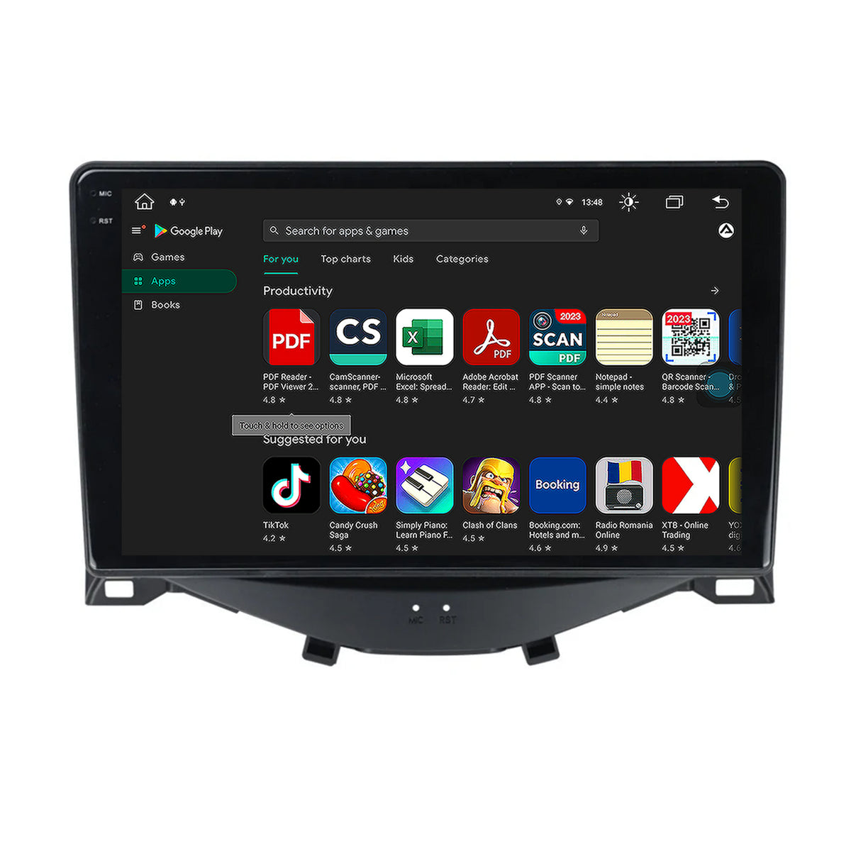 Navigatie Citroen C1 / Peugeot 108 / Toyota AYGO (2014-2022), Android, V-Octacore / 4GB RAM + 64GB ROM, 9.5 Inch - AD-BGV9004+AD-BGRKIT101