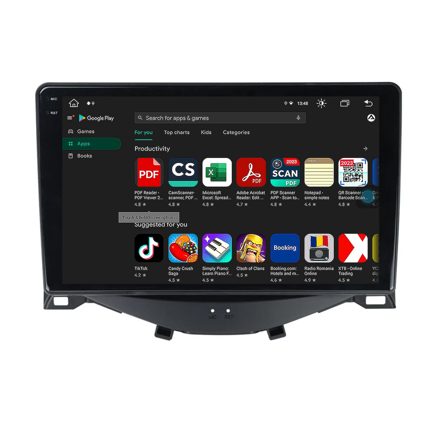 Navigatie Citroen C1 / Peugeot 108 / Toyota AYGO (2014-2022), Android, V-Octacore / 4GB RAM + 64GB ROM, 9.5 Inch - AD-BGV9004+AD-BGRKIT101