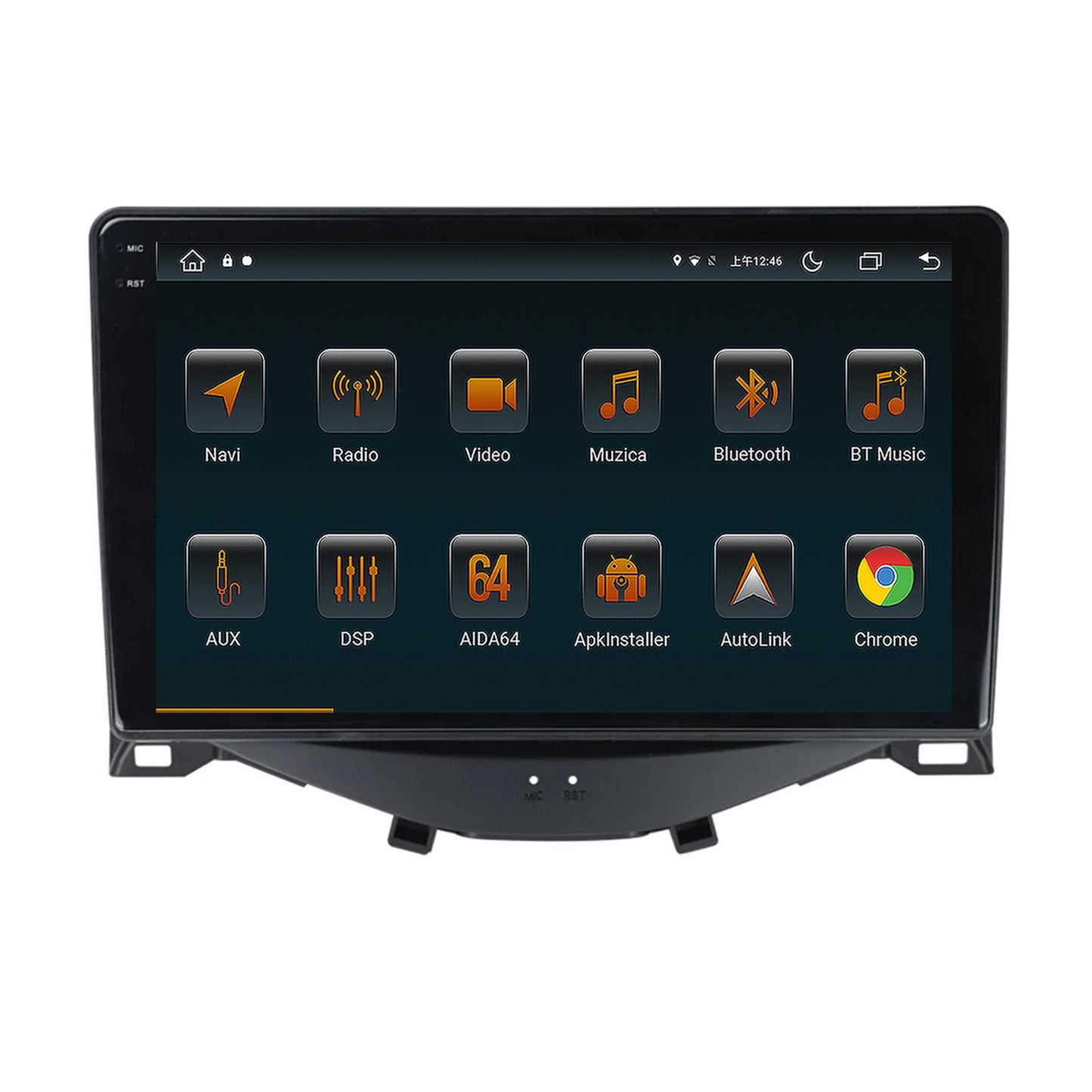 Navigatie Citroen C1 / Peugeot 108 / Toyota AYGO (2014-2022), Android, V-Octacore / 4GB RAM + 64GB ROM, 9.5 Inch - AD-BGV9004+AD-BGRKIT101