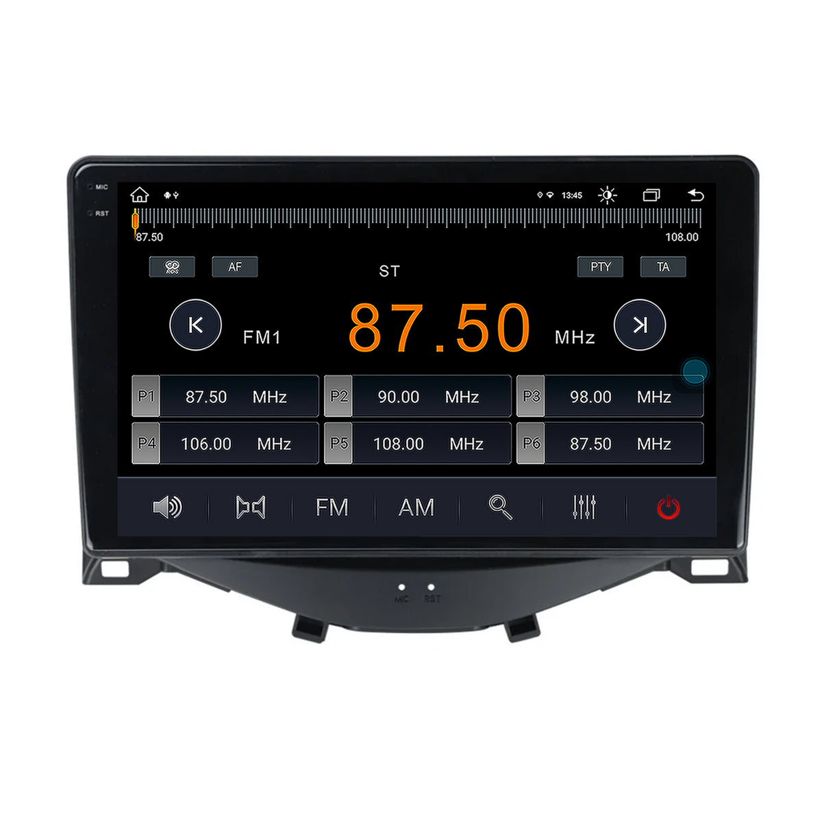 Navigatie Citroen C1 / Peugeot 108 / Toyota AYGO (2014-2022), Android, X-Octacore / 8GB RAM + 256GB ROM, 9.5 Inch - AD-BGX9008+AD-BGRKIT101