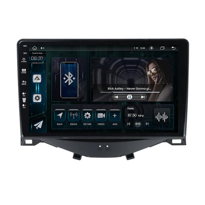 Navigatie Citroen C1 / Peugeot 108 / Toyota AYGO (2014-2022), Android, Z-Octacore / 8GB RAM + 256GB ROM, 9 Inch - AD-BGZ9008+AD-BGRKIT101