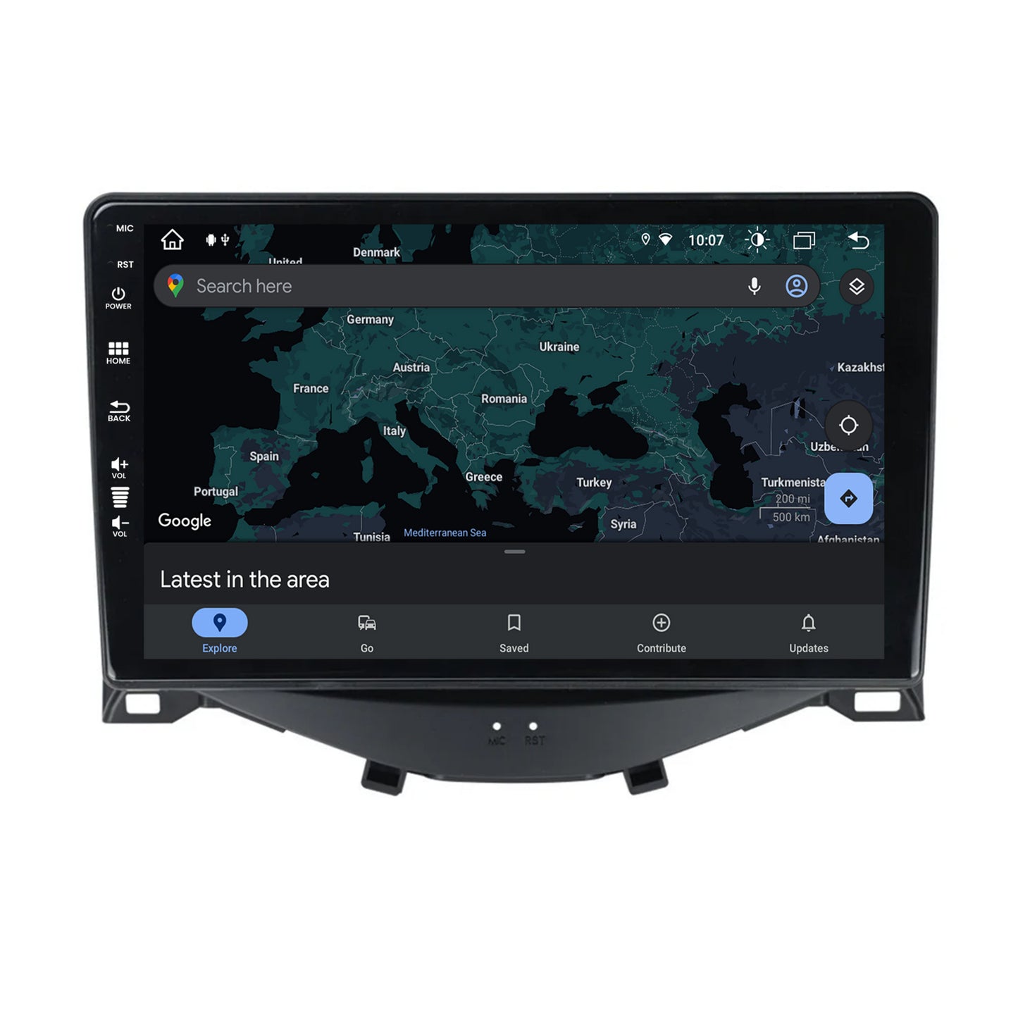 Navigatie Citroen C1 / Peugeot 108 / Toyota AYGO (2014-2022), Android, Z-Octacore / 8GB RAM + 256GB ROM, 9 Inch - AD-BGZ9008+AD-BGRKIT101