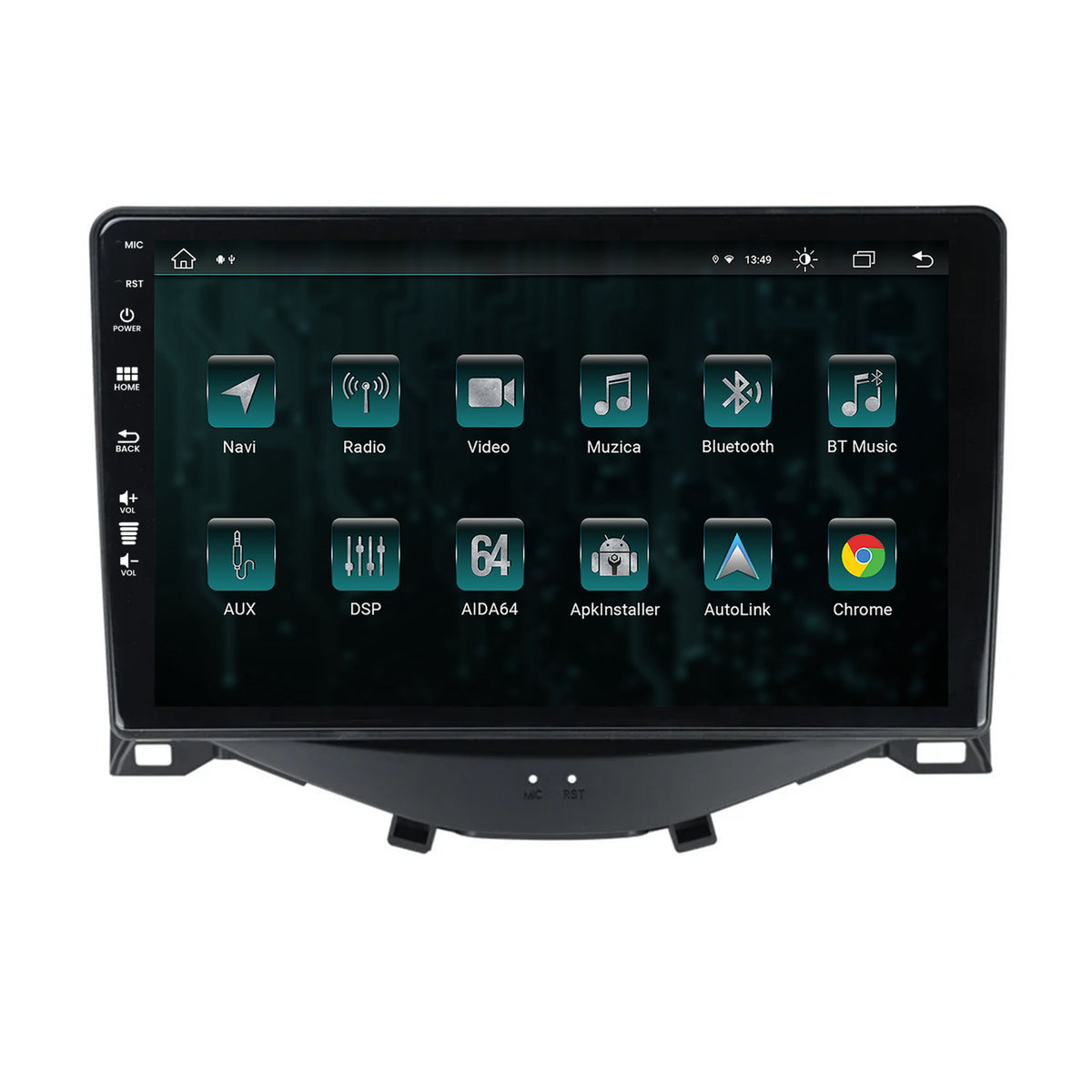 Navigatie Citroen C1 / Peugeot 108 / Toyota AYGO (2014-2022), Android, Z-Octacore / 8GB RAM + 256GB ROM, 9 Inch - AD-BGZ9008+AD-BGRKIT101
