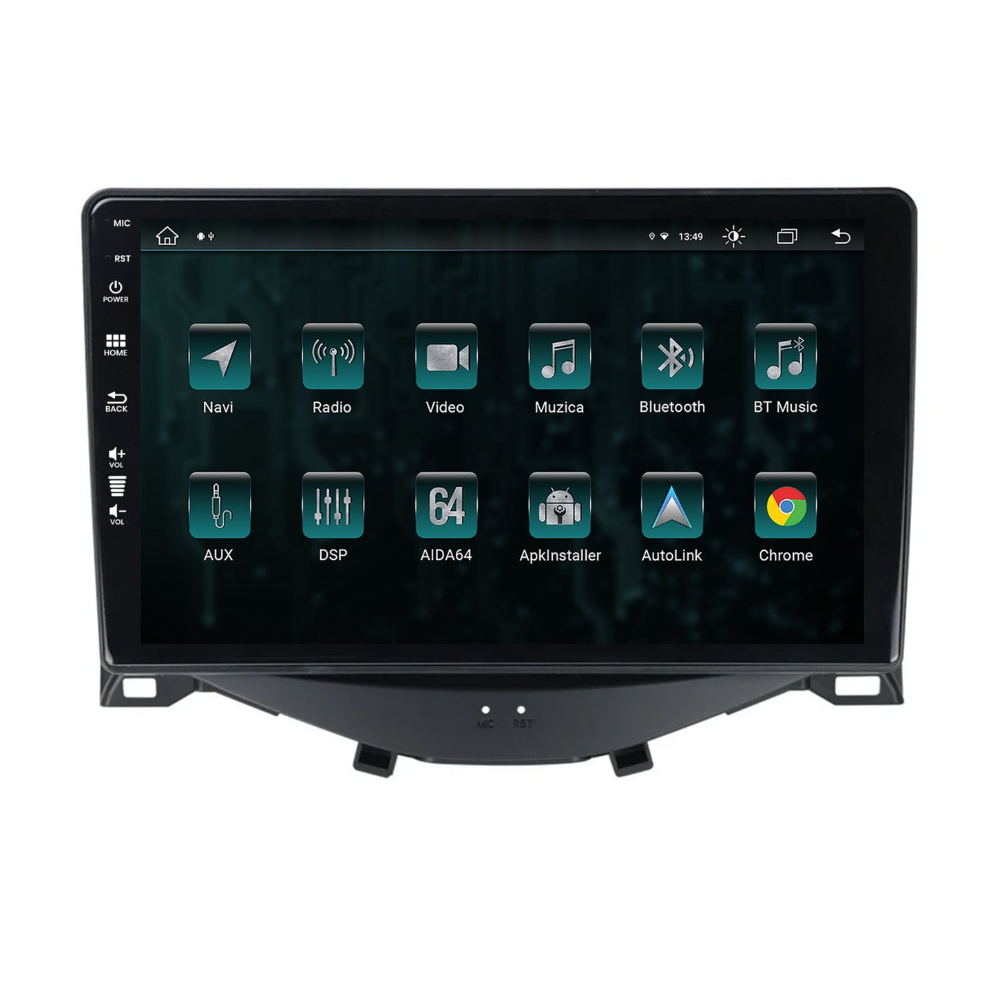 Navigatie Citroen C1 / Peugeot 108 / Toyota AYGO (2014-2022), Android, Z-Octacore / 8GB RAM + 256GB ROM, 9 Inch - AD-BGZ9008+AD-BGRKIT101