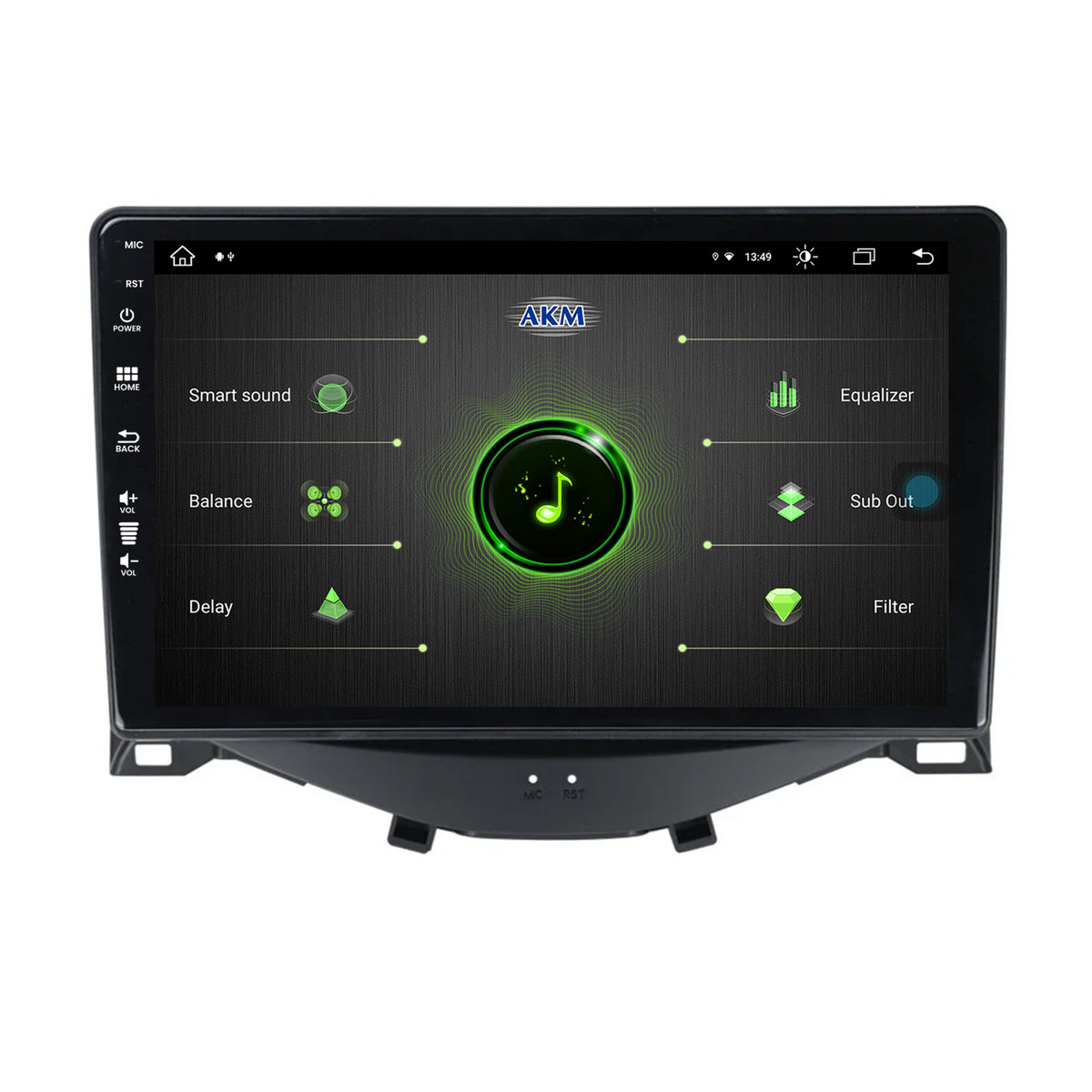Navigatie Citroen C1 / Peugeot 108 / Toyota AYGO (2014-2022), Android, Z-Octacore / 8GB RAM + 256GB ROM, 9 Inch - AD-BGZ9008+AD-BGRKIT101