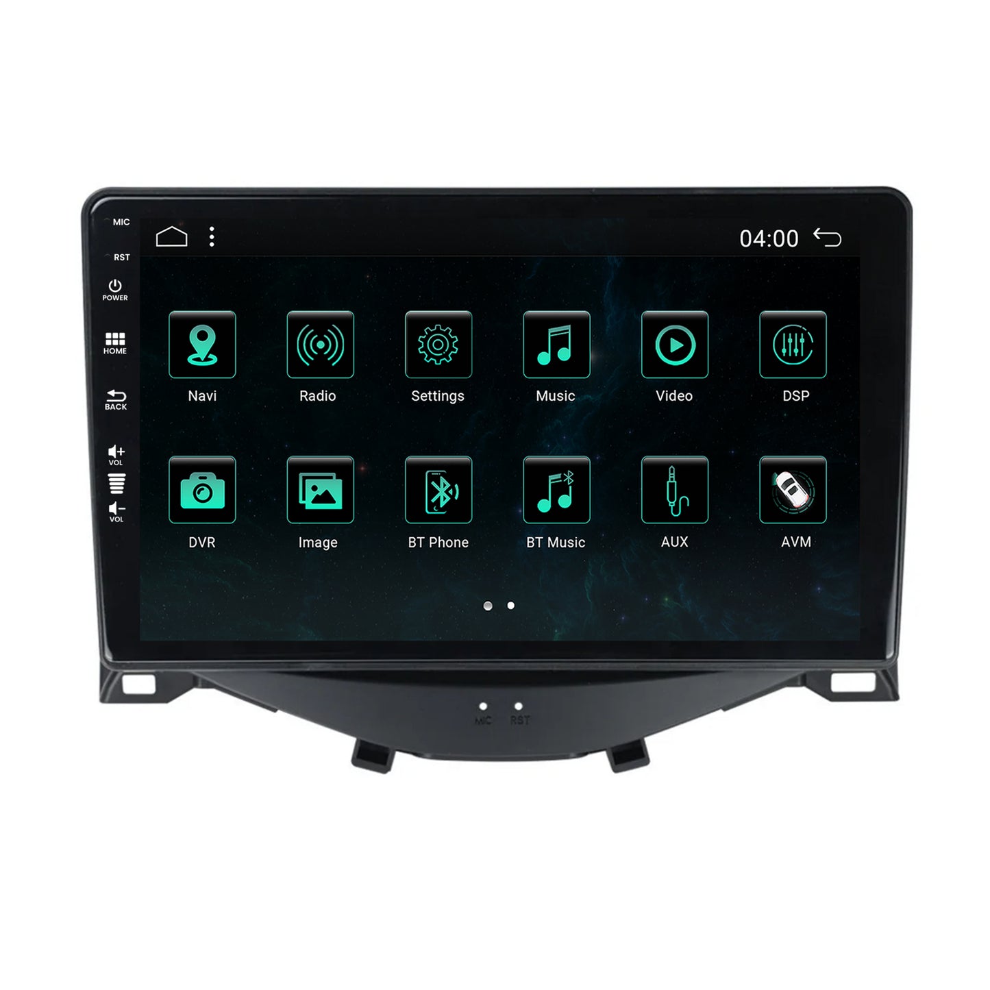 Navigatie Citroen C1 / Peugeot 108 / Toyota AYGO (2014-2022), Android, A-Octacore / 4GB RAM + 64GB ROM, 9 Inch - AD-BGA9004+AD-BGRKIT101