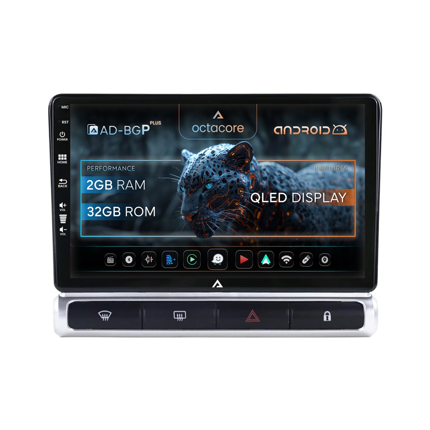 Navigatie Citroen C3 High-V (2024+) Android, P-Octacore / 2GB RAM + 32GB ROM, 9 Inch - AD-BGP9002+AD-BGRKIT248