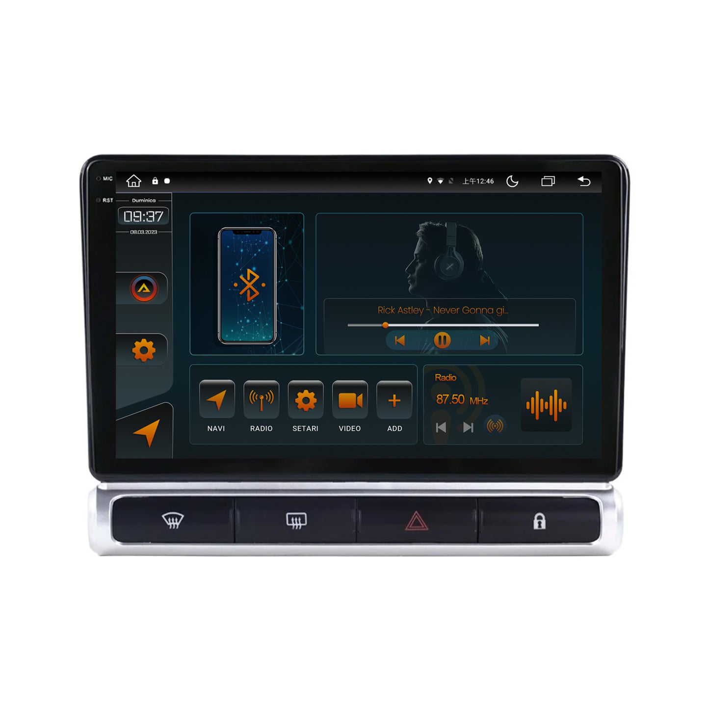 Navigatie Citroen C3 High-V (2024+), Android, V-Octacore / 4GB RAM + 64GB ROM, 9.5 Inch - AD-BGV9004+AD-BGRKIT248