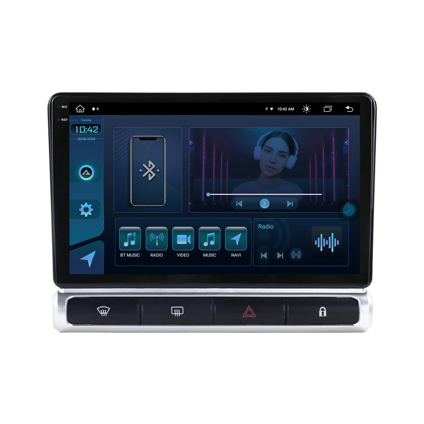 Navigatie Citroen C3 High-V (2024+), Android, X-Octacore / 8GB RAM + 256GB ROM, 9.5 Inch - AD-BGX9008+AD-BGRKIT248