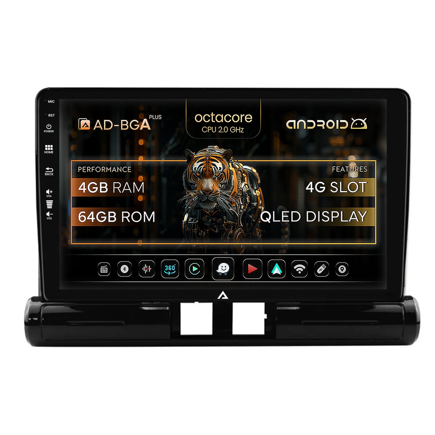 Navigatie Citroen C3 Low-V (2024+), Android, A-Octacore / 4GB RAM + 64GB ROM, 9 Inch - AD-BGA9004+AD-BGRKIT246