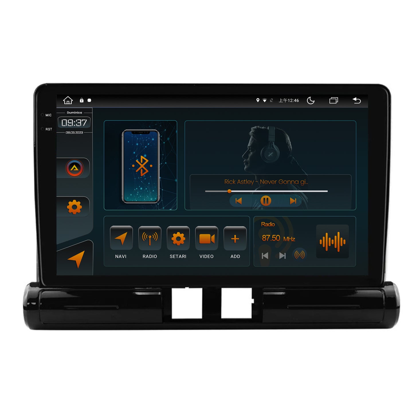 Navigatie Citroen C3 Low-V (2024+), Android, V-Octacore / 4GB RAM + 64GB ROM, 9.5 Inch - AD-BGV9004+AD-BGRKIT246