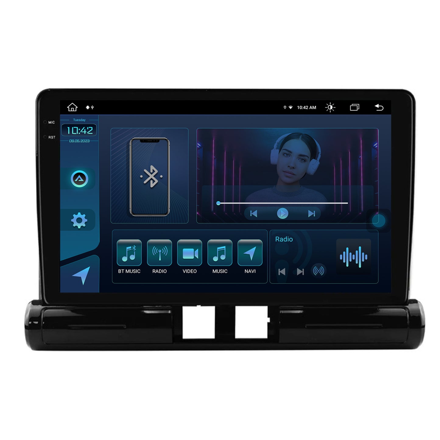 Navigatie Citroen C3 Low-V (2024+), Android, X-Octacore / 8GB RAM + 256GB ROM, 9.5 Inch - AD-BGX9008+AD-BGRKIT246