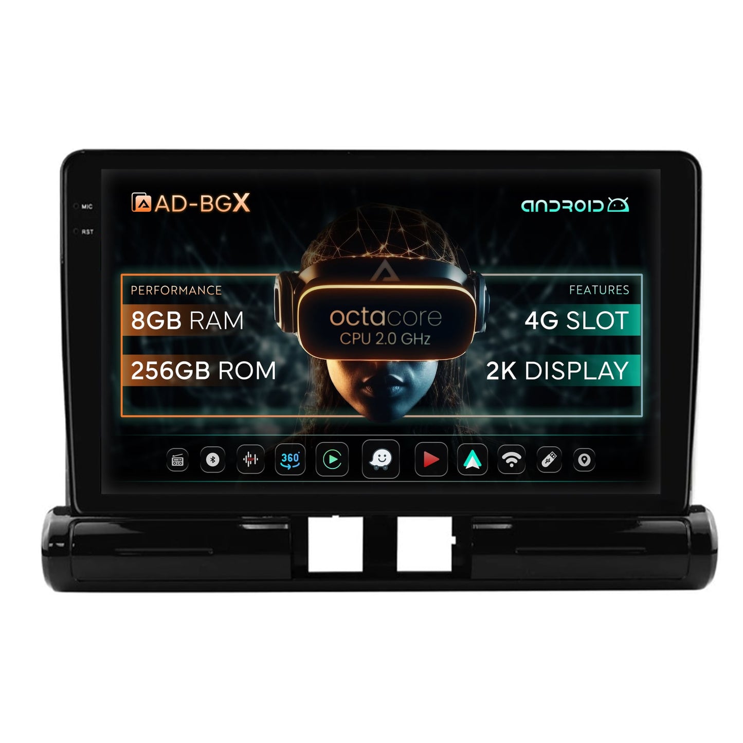 Navigatie Citroen C3 Low-V (2024+), Android, X-Octacore / 8GB RAM + 256GB ROM, 9.5 Inch - AD-BGX9008+AD-BGRKIT246