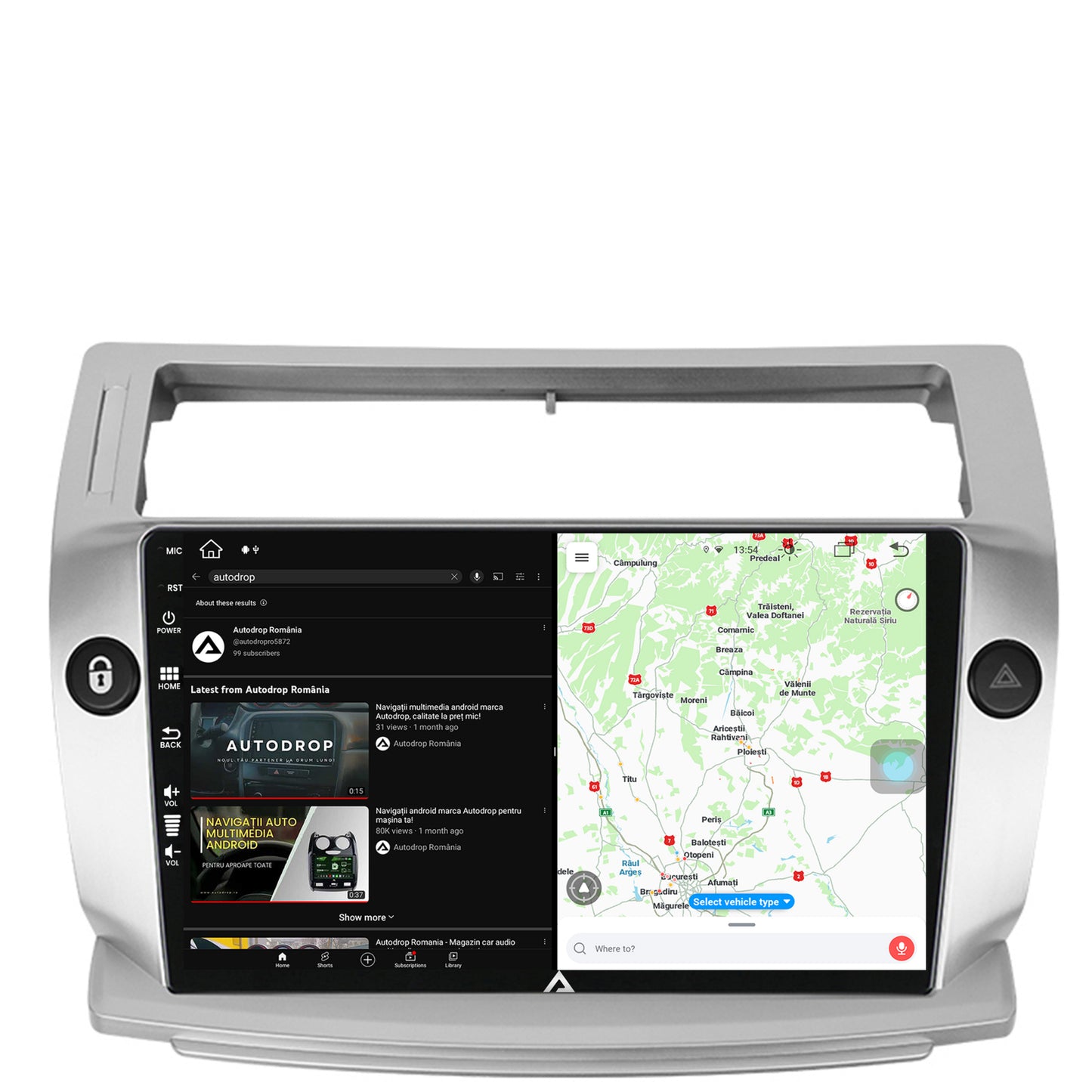Navigatie Citroen C4 (2004-2014), Android, Z-Octacore / 8GB RAM + 256GB ROM, 9 Inch - AD-BGZ9008+AD-BGRKIT346