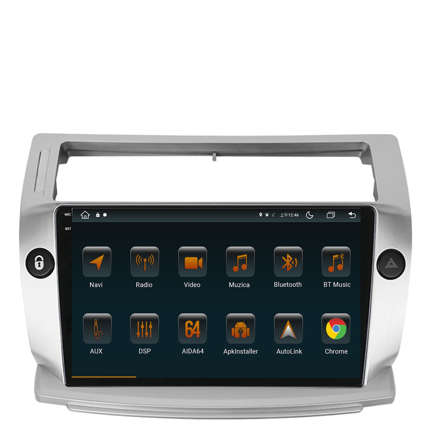 Navigatie Citroen C4 (2004-2014), Android, V-Octacore / 4GB RAM + 64GB ROM, 9.5 Inch - AD-BGV9004+AD-BGRKIT346