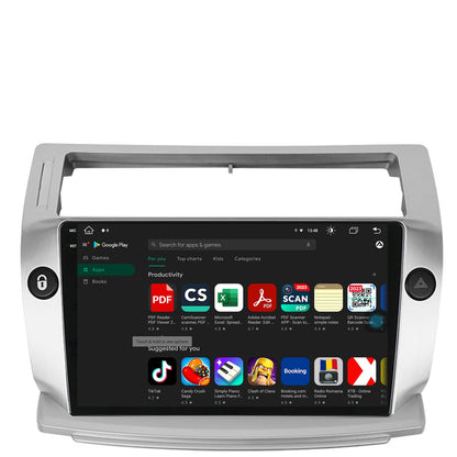 Navigatie Citroen C4 (2004-2014), Android, X-Octacore / 8GB RAM + 256GB ROM, 9.5 Inch - AD-BGX9008+AD-BGRKIT346