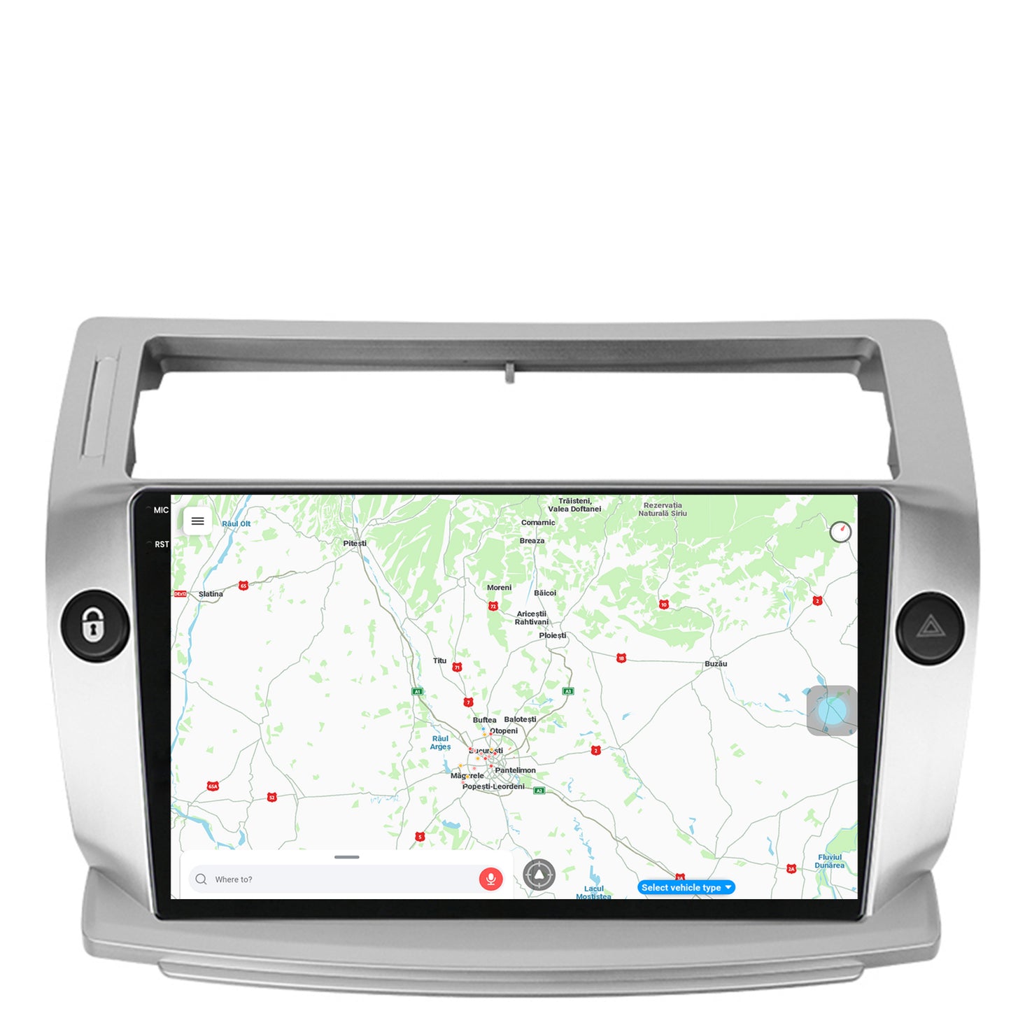 Navigatie Citroen C4 (2004-2014), Android, X-Octacore / 8GB RAM + 256GB ROM, 9.5 Inch - AD-BGX9008+AD-BGRKIT346