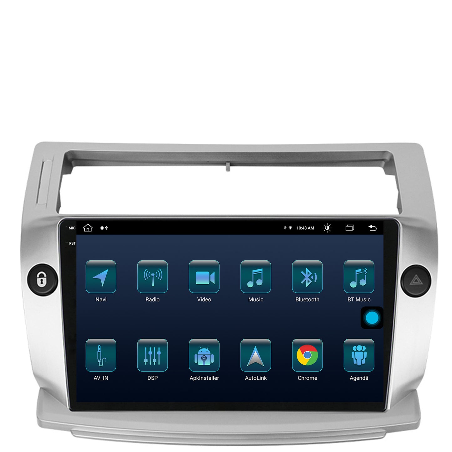 Navigatie Citroen C4 (2004-2014), Android, X-Octacore / 8GB RAM + 256GB ROM, 9.5 Inch - AD-BGX9008+AD-BGRKIT346