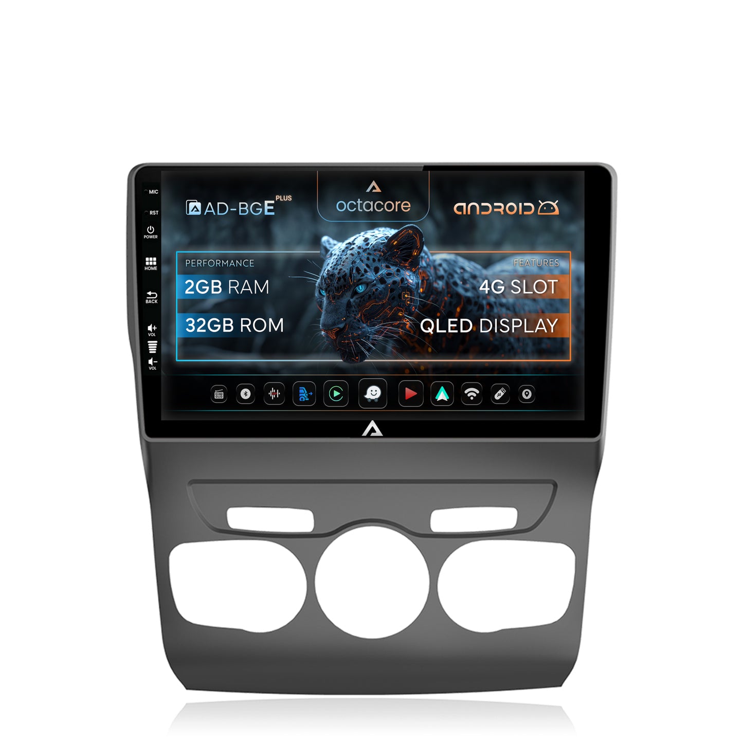 Navigatie Citroen C4L (2011-2016), Android, E-Octacore / 2GB RAM + 32GB ROM, 10.1 Inch - AD-BGE10002+AD-BGRKIT342