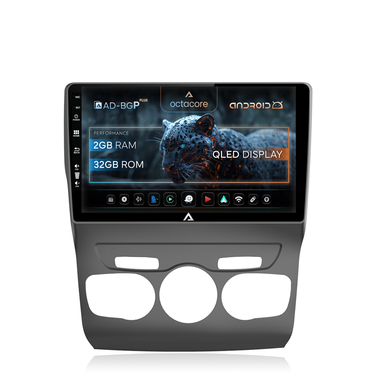 Navigatie Citroen C4L (2011-2016), Android, P-Octacore / 2GB RAM + 32GB ROM, 10.1 Inch - AD-BGP10002+AD-BGRKIT342