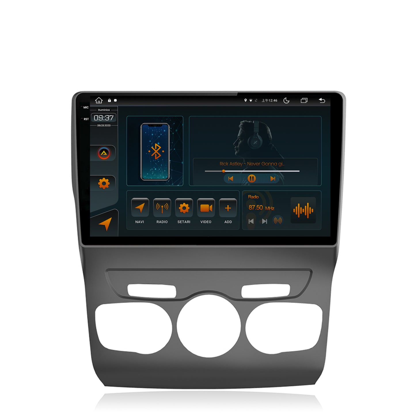 Navigatie Citroen C4L (2011-2016), Android, V-Octacore / 4GB RAM + 64GB ROM, 10.36 Inch - AD-BGV10004+AD-BGRKIT342
