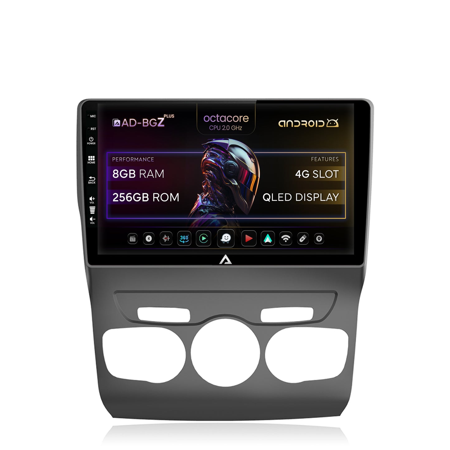Navigatie Citroen C4L (2011-2016), Android, Z-Octacore / 8GB RAM + 256GB ROM, 10.1 Inch - AD-BGZ10008+AD-BGRKIT342