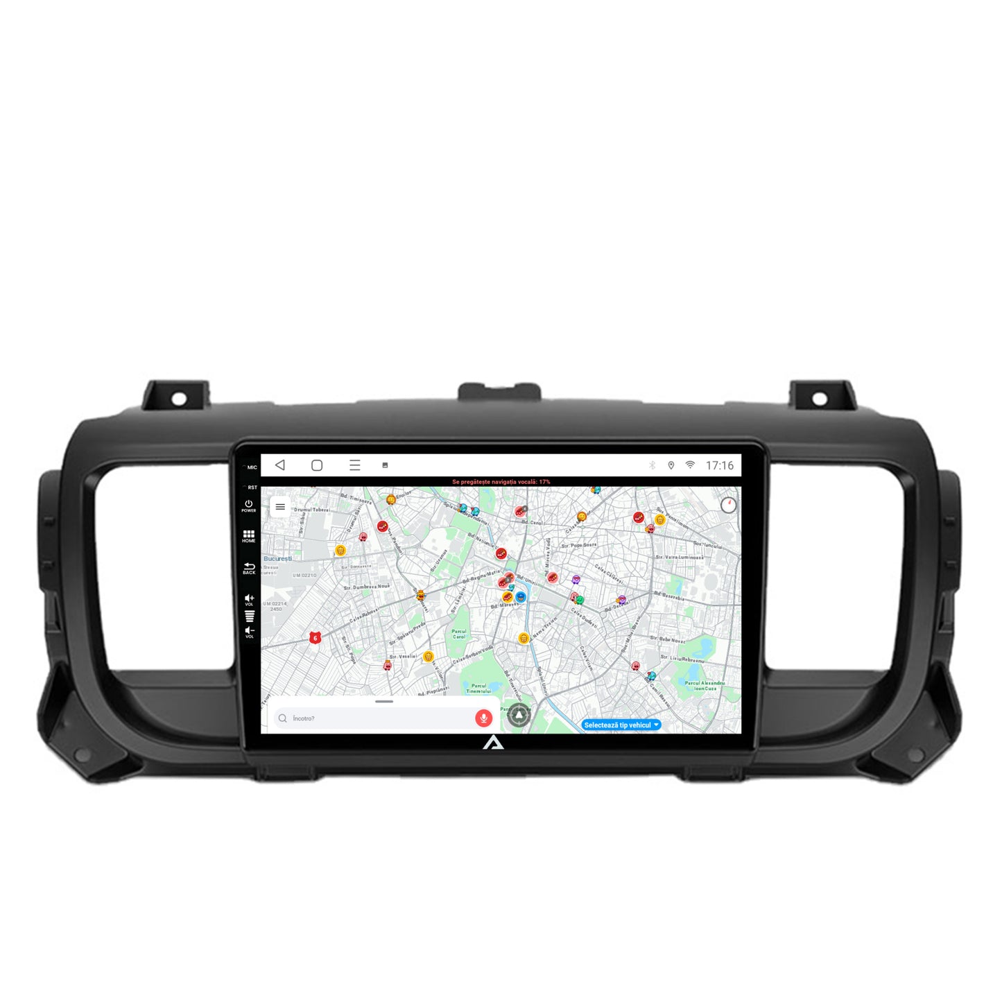 Navigatie Citroen Jumpy / Peugeot Expert (2017-2021), Android, E-Octacore / 2GB RAM + 32GB ROM, 9 Inch - AD-BGE9002+AD-BGRKIT348