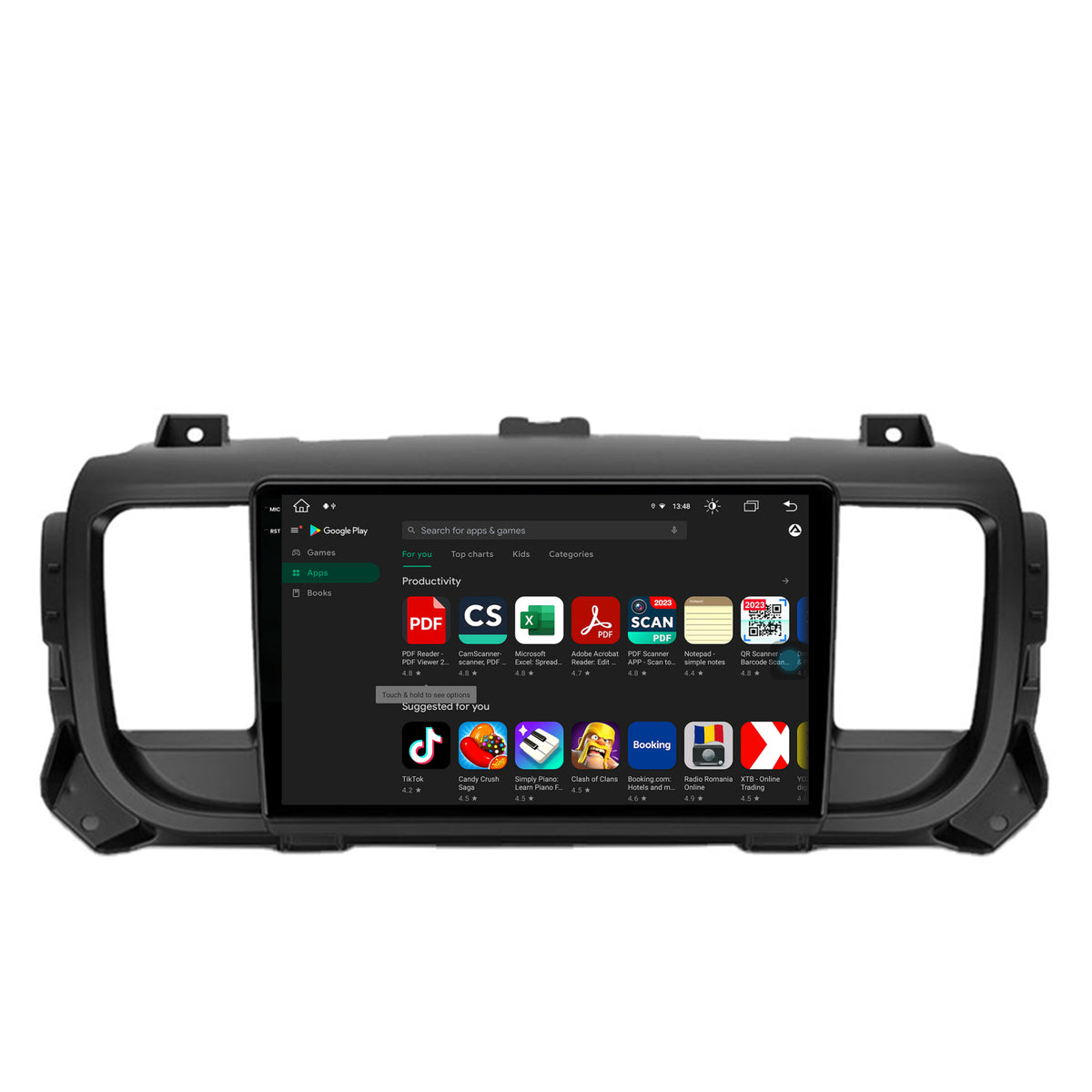 Navigatie Citroen Jumpy / Peugeot Expert (2017-2021), Android, V-Octacore / 4GB RAM + 64GB ROM, 9.5 Inch - AD-BGV9004+AD-BGRKIT348