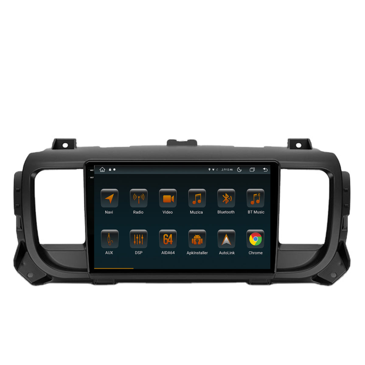 Navigatie Citroen Jumpy / Peugeot Expert (2017-2021), Android, V-Octacore / 4GB RAM + 64GB ROM, 9.5 Inch - AD-BGV9004+AD-BGRKIT348