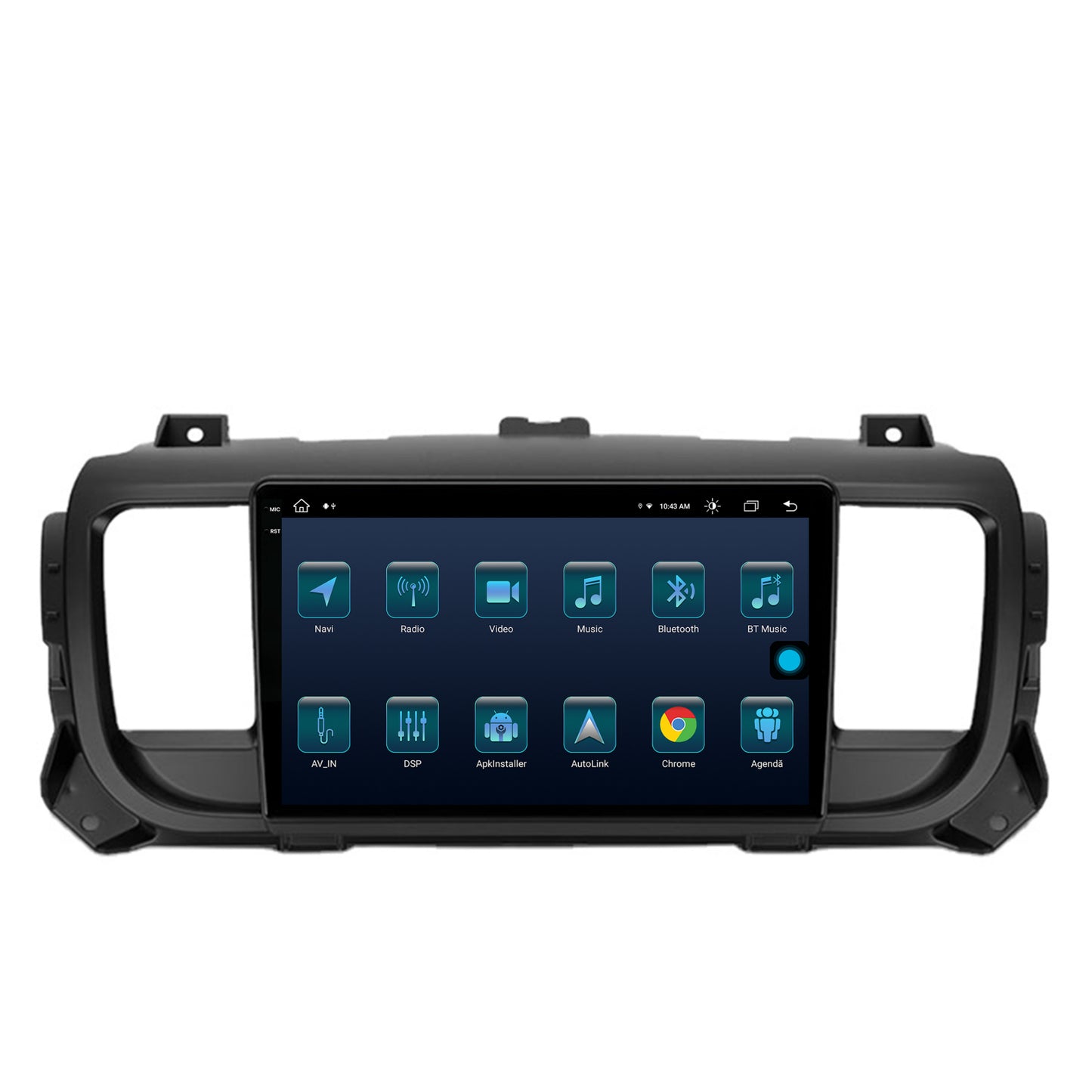 Navigatie Citroen Jumpy / Peugeot Expert (2017-2021), Android, X-Octacore / 8GB RAM + 256GB ROM, 9.5 Inch - AD-BGX9008+AD-BGRKIT348
