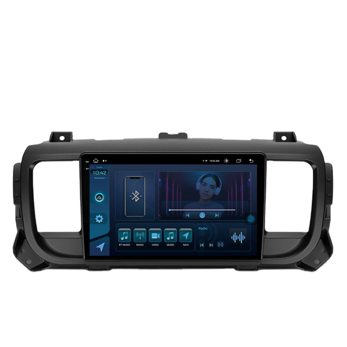 Navigatie Citroen Jumpy / Peugeot Expert (2017-2021), Android, X-Octacore / 8GB RAM + 256GB ROM, 9.5 Inch - AD-BGX9008+AD-BGRKIT348