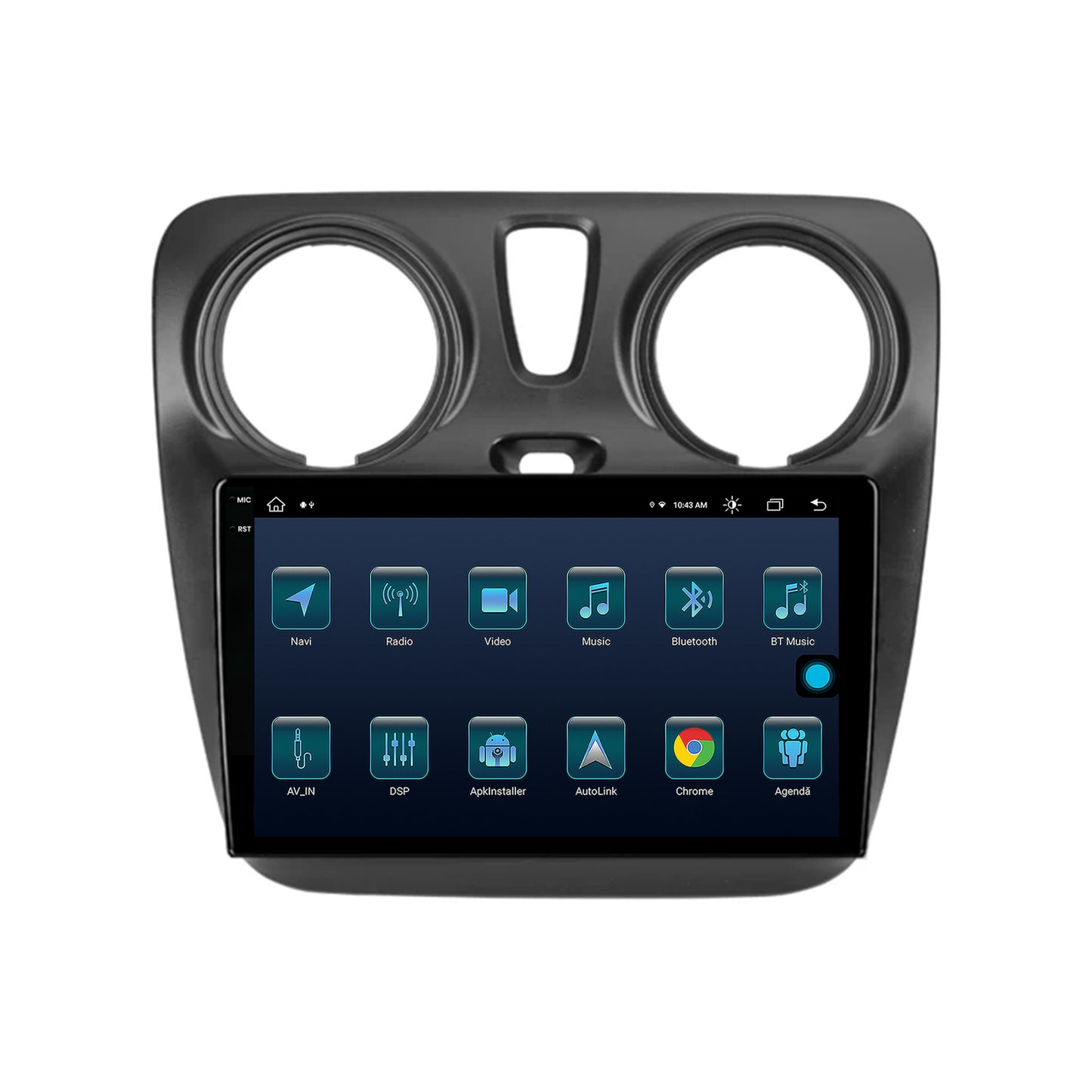 Navigatie Dacia Dokker / Lodgy, Android, X-Octacore / 8GB RAM + 256GB ROM, 9.5 Inch - AD-BGX9008+AD-BGRKIT376V2
